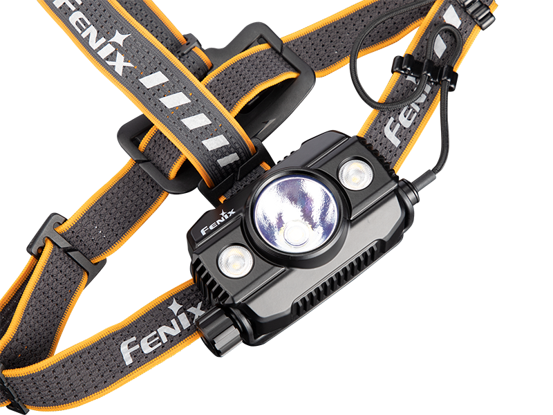 Fenix HP30R V2.0 vista dall'alto della frontale e della fascia