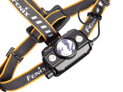Fenix HP30R V2.0 vista dall'alto della frontale e della fascia