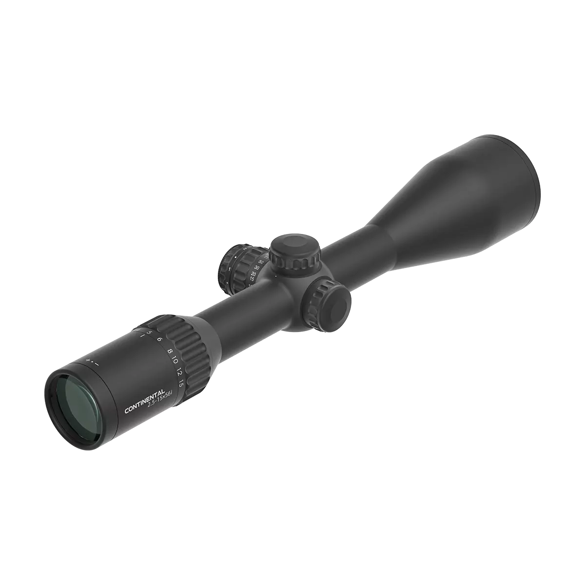 Reticolo German #4 con punto in fibra ottica del Vector Optics Continental x6 2,5-15x56i