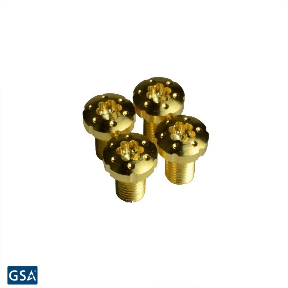 Strike Industries 1911 Torx Grip Screws - True 24K Gold Coating
