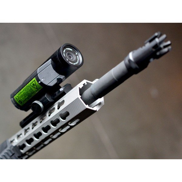 Strike Industries sezione rail KeyMod in alluminio 8 slot con attacco QD, dettaglio 2