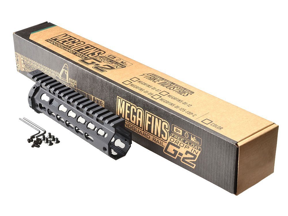 Strike Industries AR Mega Fins / Key-Mod Handguard Rail DROP IN 7" - BK