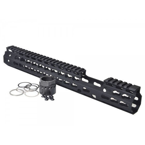 Strike Industries AR Mega Fins / Key-Mod Handguard Rail 13.5" FSP-M (Mid-Length) - BK