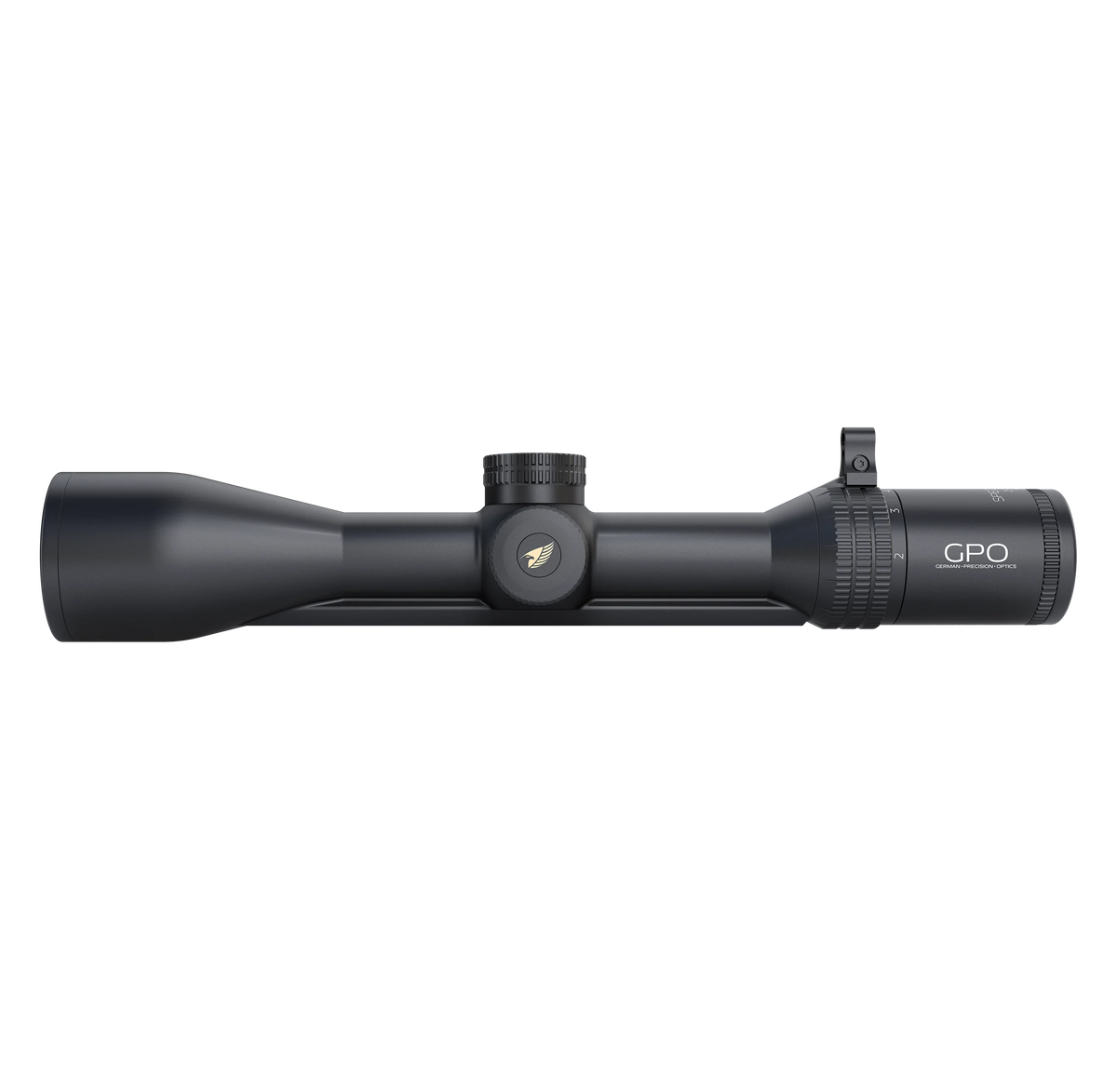 GPO Spectra 6x 2-12x50i con slitta integrata, vista laterale
