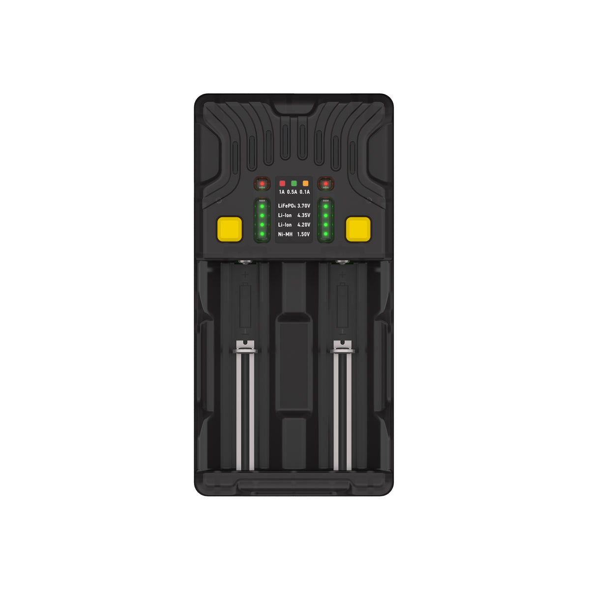 Armytek Uni C2 caricabatterie universale 2 canali, vista frontale