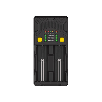 Armytek Uni C2 caricabatterie universale 2 canali, vista frontale