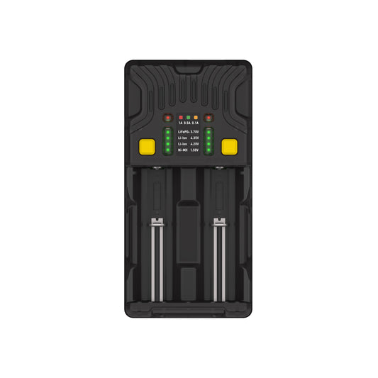 Armytek Uni C2 caricabatterie universale 2 canali, vista frontale