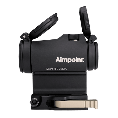 Aimpoint Micro H-2 2 MOA con distanziale 39 mm e attacco LRP - vista laterale