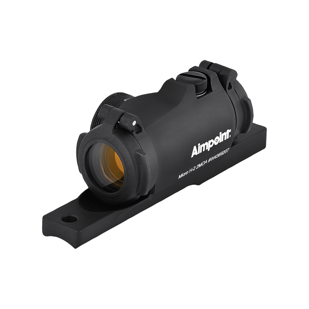 Aimpoint Micro H-2 2 MOA con attacco per carabine semiautomatiche - vista laterale