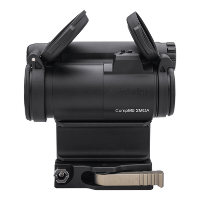 Aimpoint Comp M5 2 MOA con distanziale 39 mm e attacco LRP - vista laterale
