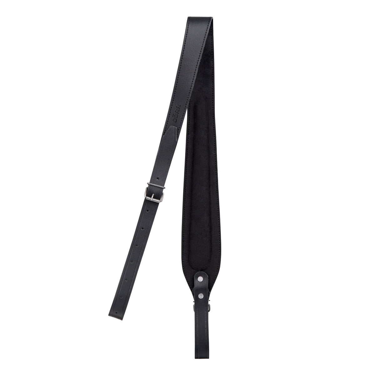 Dörr GR-108 cinghia per fucile in vera pelle nera 99-110 cm
