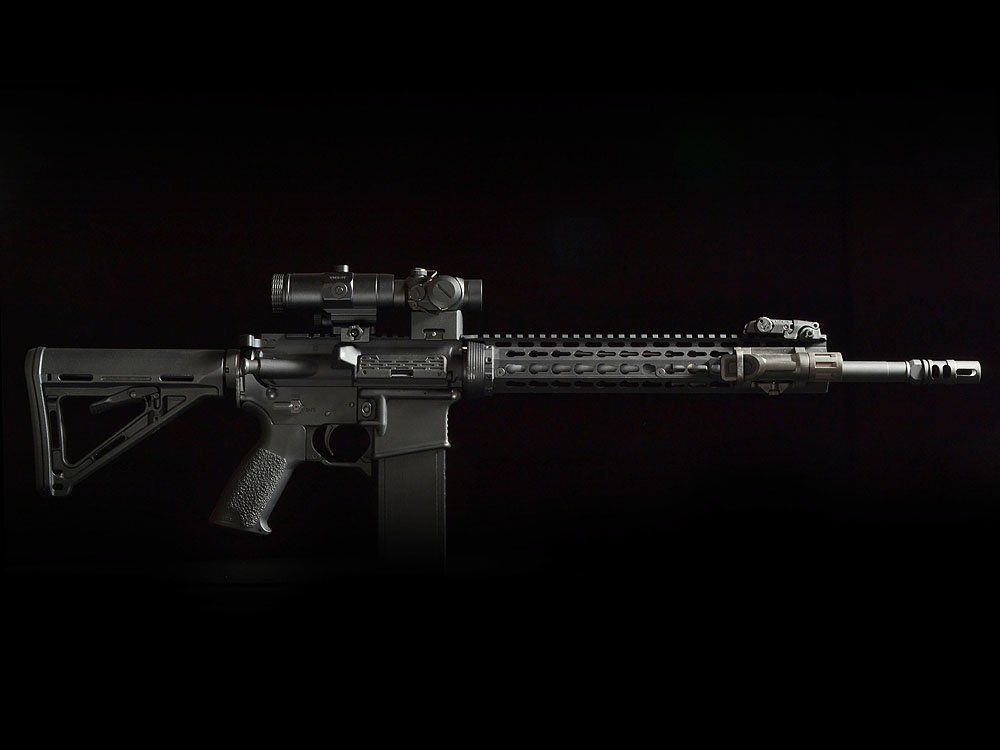 Strike Industries handguard Mega Fins Drop-In KeyMod per AR-15 12" nero, immagine 2 di 8