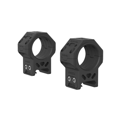 Dettaglio degli anelli X-MOD 30 mm su slitta Picatinny