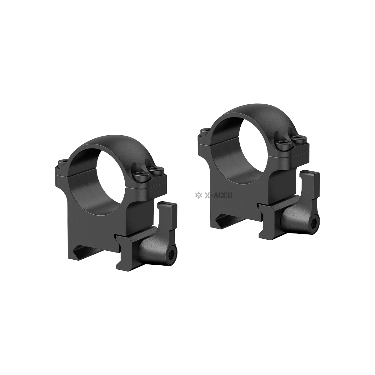 Anelli in acciaio Vector Optics a sgancio rapido da 25,4 mm