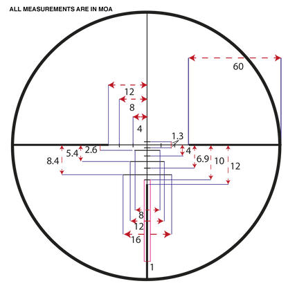 Reticolo balistico 275 del Konus Konuspro-275 3-9x40