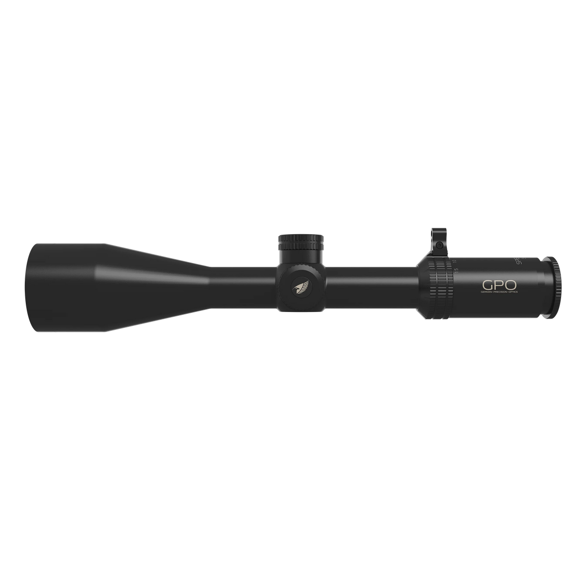 GPO Spectra 5x 3-15x56i, vista laterale con obiettivo da 56 mm