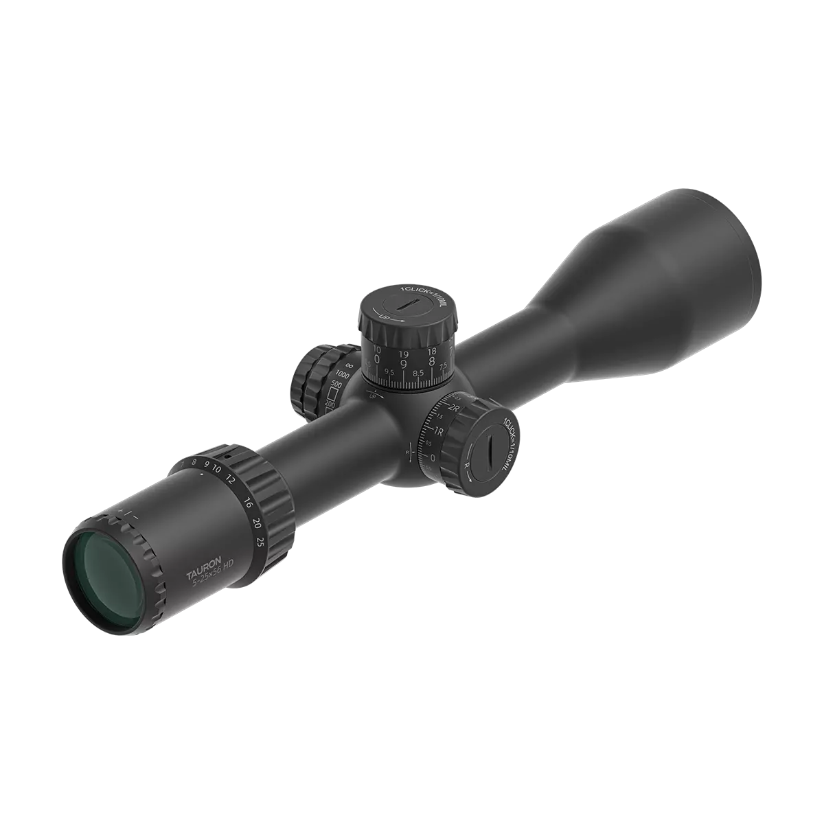 Torrette con zero stop e indicatore di rotazione del Vector Optics Tauron 5-25x56 HD