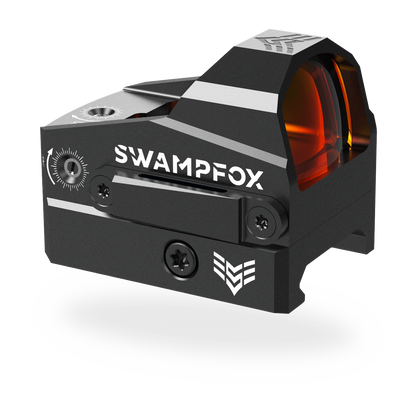 Swampfox Kingslayer red dot su attacco Picatinny, vista laterale