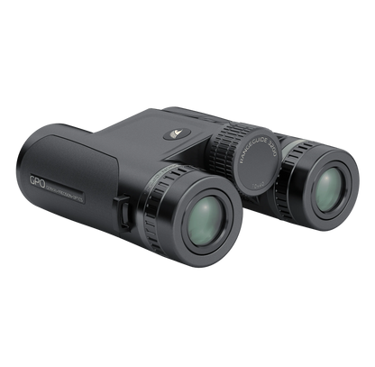 GPO Rangeguide 3200 10x40 binocolo telemetro, vista posteriore di tre quarti