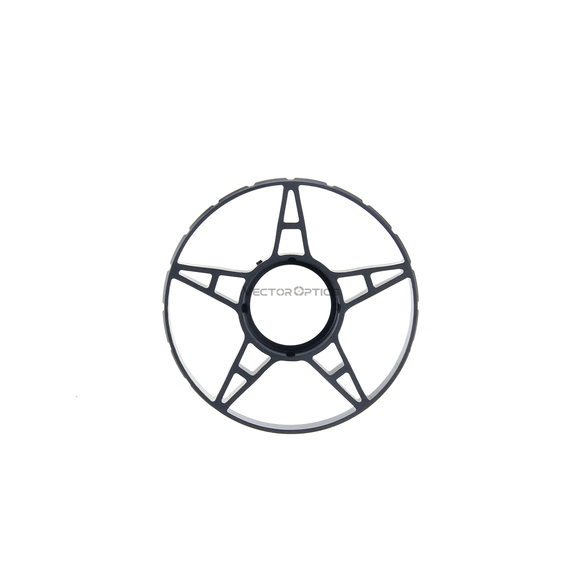 Ruota parallasse Vector Optics montata sulla torretta di un cannocchiale