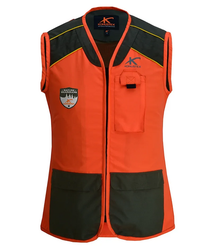 Gilet da caccia donna Konustex Gametop Lady arancione alta visibilità