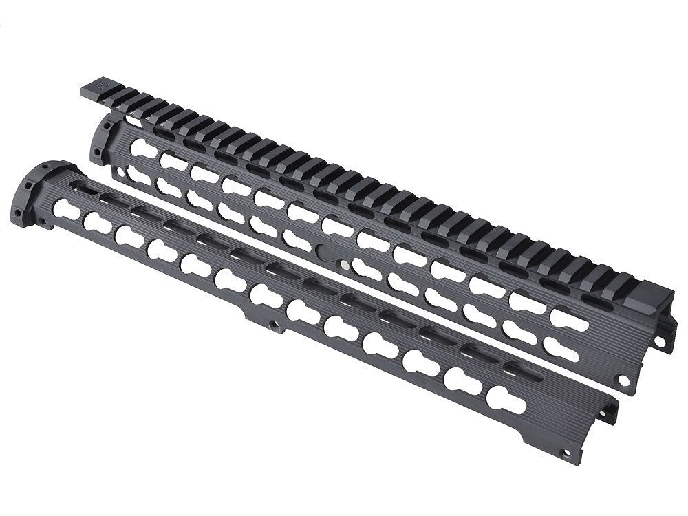 Strike Industries handguard Mega Fins Drop-In KeyMod per AR-15 12" nero, immagine 3 di 8