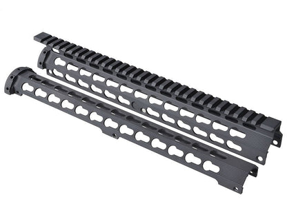 Strike Industries handguard Mega Fins Drop-In KeyMod per AR-15 12" nero, immagine 3 di 8