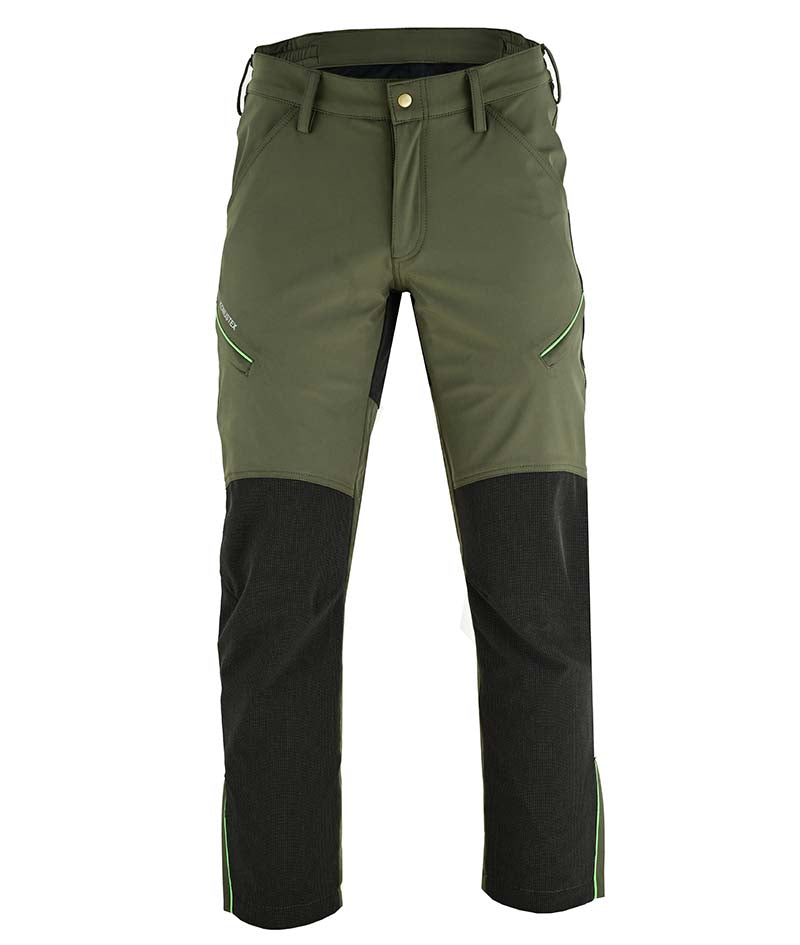 Pantalone da caccia Konustex Nordium Reinforced verde vista frontale