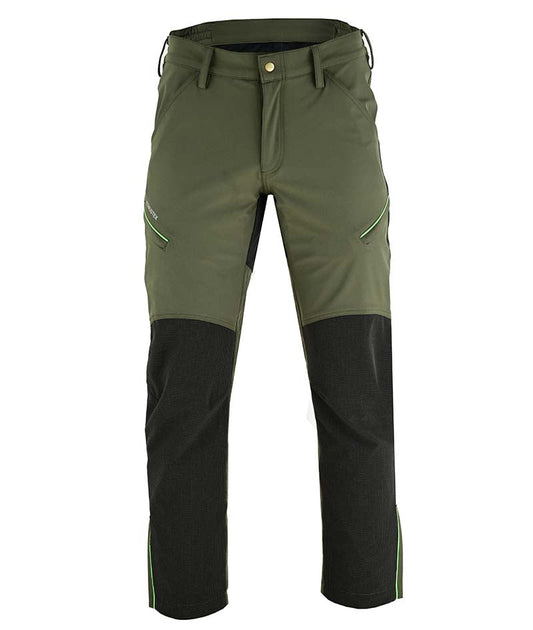 Pantalone da caccia Konustex Nordium Reinforced verde vista frontale