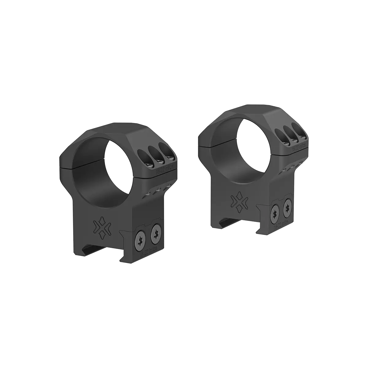 Anelli Vector Optics X-Accu da 30 mm a profilo medio