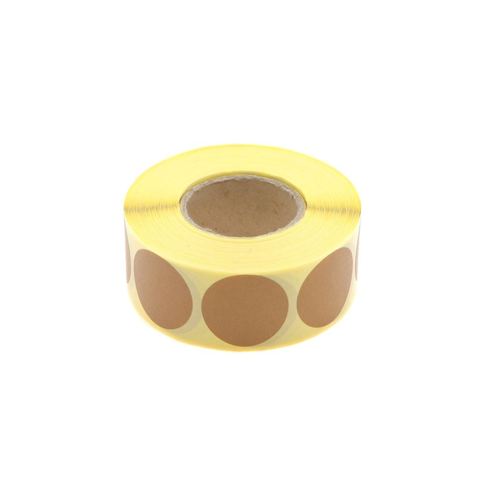 Eemann Tech adesivi copriforo 30 mm – 1000 pezzi Tan