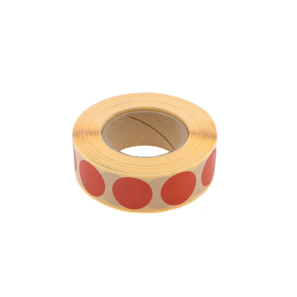 Eemann Tech adesivi copriforo 20 mm – 1000 pezzi Rosso