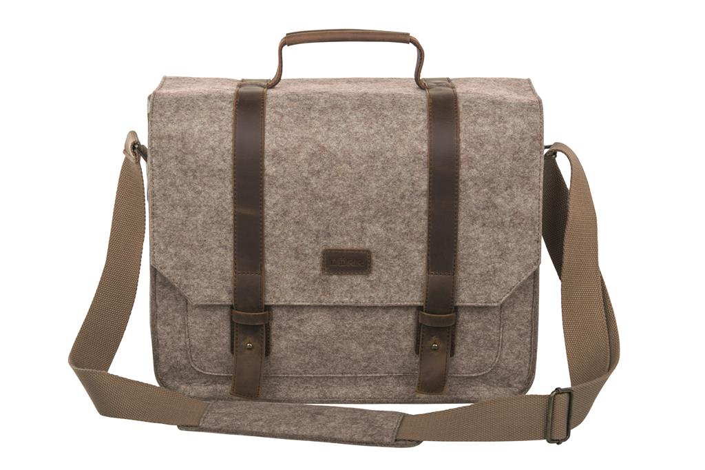 Dörr Ranger borsa Large per foto e caccia marrone in feltro e pelle