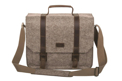 Dörr Ranger borsa Large per foto e caccia marrone in feltro e pelle