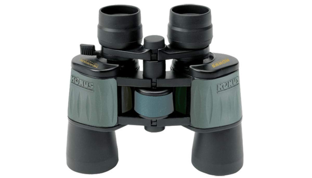 Konus Newzoom 8-24x50 binocolo vista frontale con leva zoom