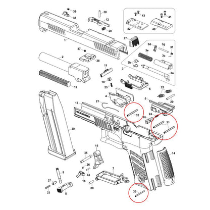 Eemann Tech set spine per CZ P-10