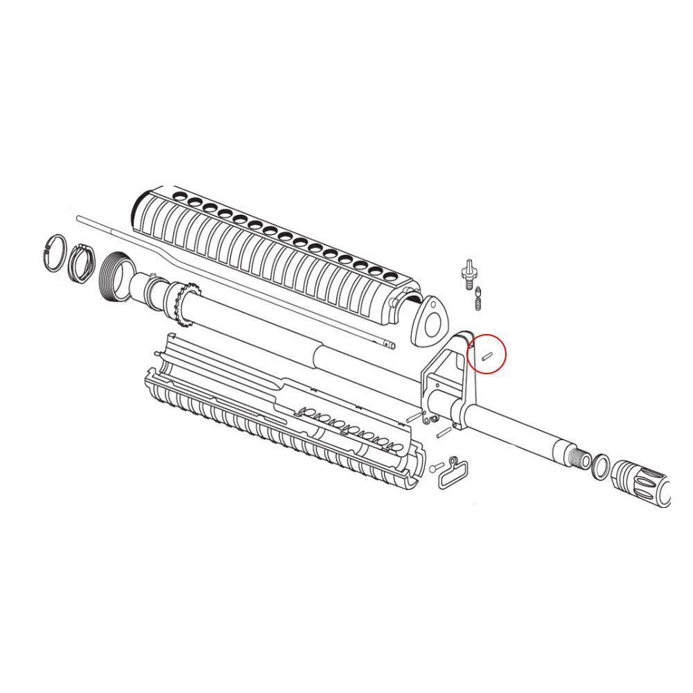 Eemann Tech spina elastica per tubo gas AR-15