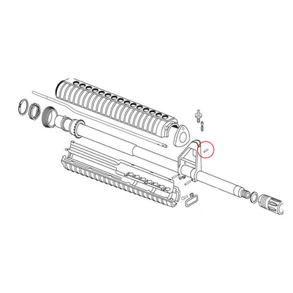Eemann Tech spina elastica per tubo gas AR-15