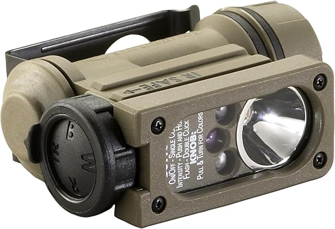 Streamlight Sidewinder Compact II Military Model - torcia con E-mount e fascia a strappo, colore Coyote