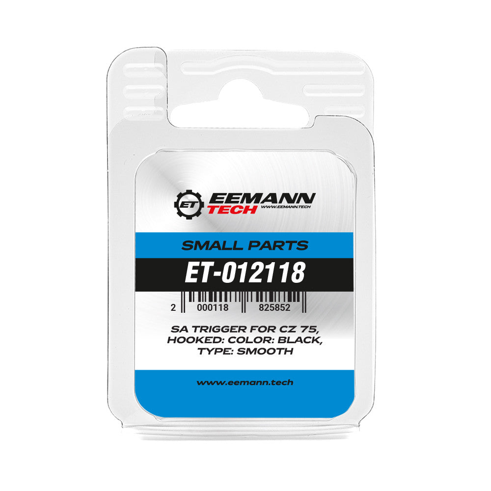 Eemann Tech grilletto SA ad uncino (Hooked) liscio nero per CZ 75