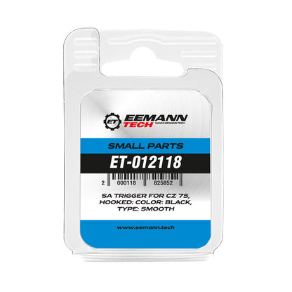 Eemann Tech grilletto SA ad uncino (Hooked) liscio nero per CZ 75