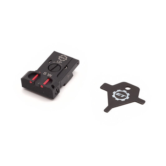 Eemann Tech tacca di mira regolabile con fibra ottica per CZ SP-01 Shadow e Shadow 2