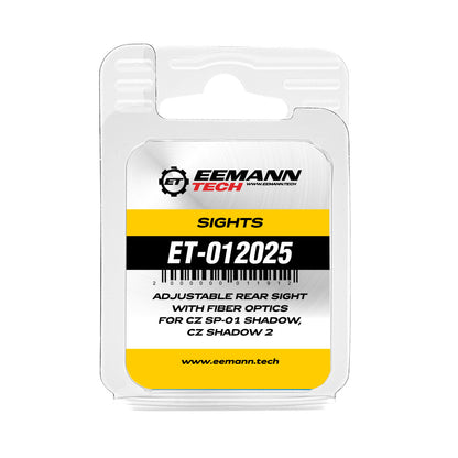 Eemann Tech tacca di mira regolabile con fibra ottica per CZ SP-01 Shadow e Shadow 2