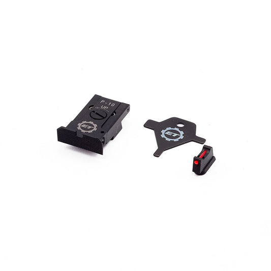 Eemann Tech set mirino in fibra ottica 1 mm e tacca regolabile per CZ P-10