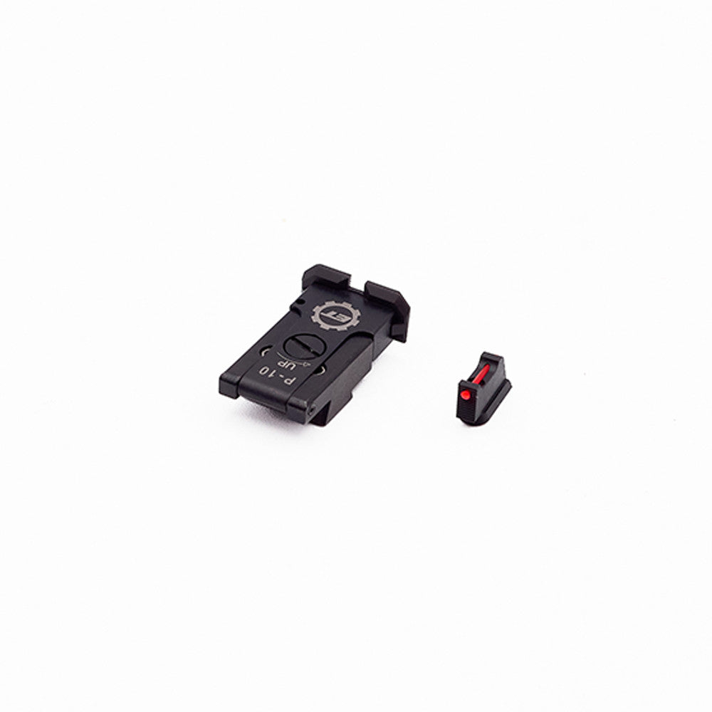 Eemann Tech set mirino in fibra ottica 1 mm e tacca regolabile per CZ P-10