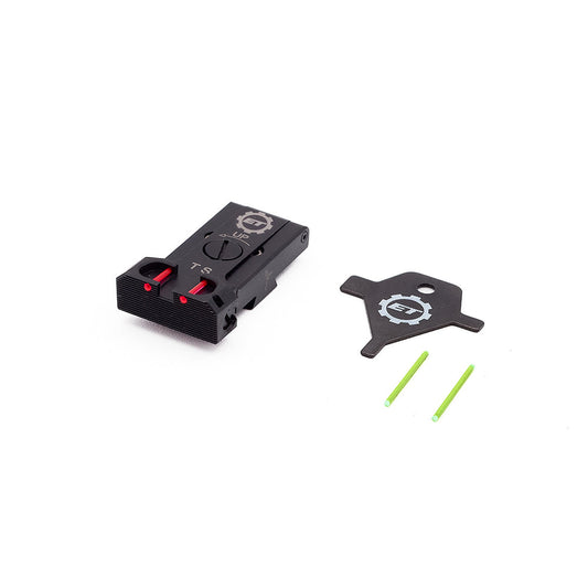 Eemann Tech tacca di mira regolabile con fibra ottica per CZ 75 TS e TS 2