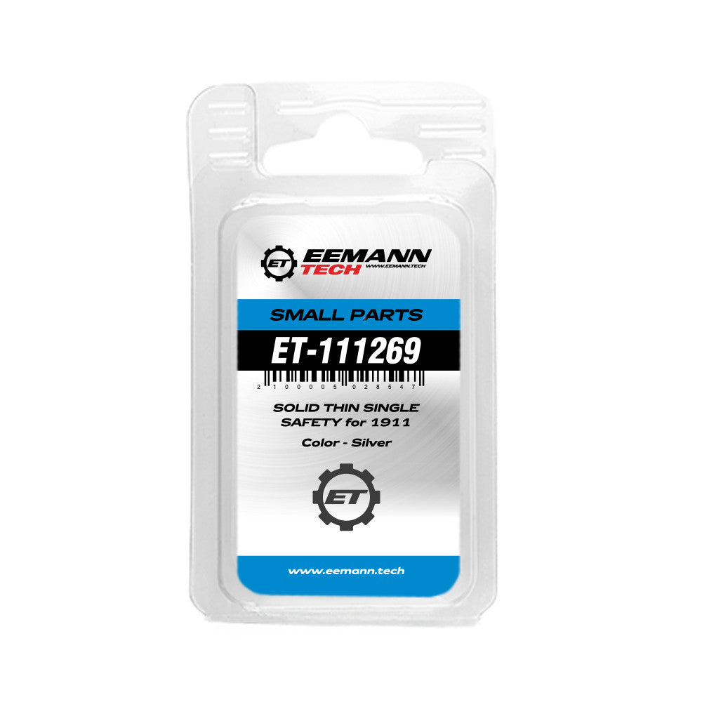 Eemann Tech sicura singola Solid sottile per 1911 nera