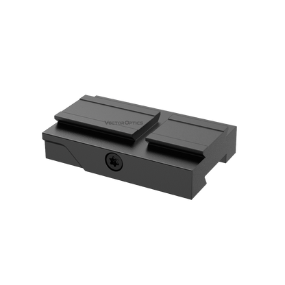 Dettaglio del profilo basso dell'attacco dovetail Vector Optics