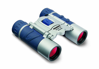 Konus Explo 10x25 binocolo tascabile blu e argento con ottiche ruby coating