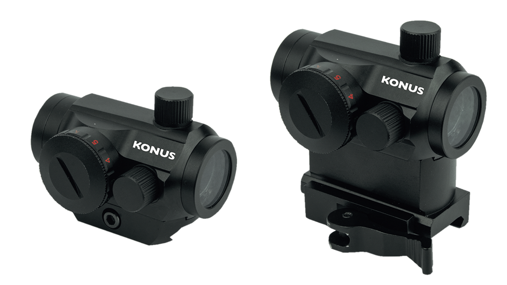 Red dot Konus Nuclear-QR-2 1x22 con base a sgancio rapido